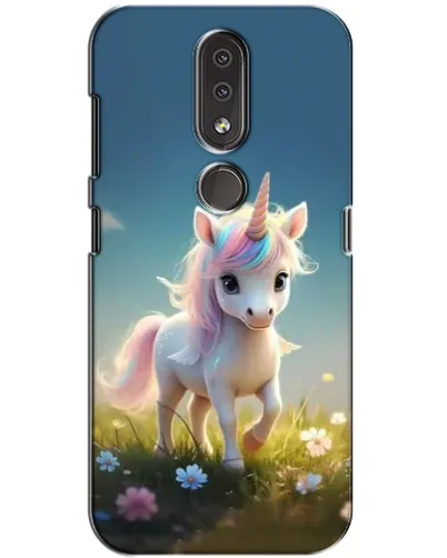Чохол для Nokia 4.2 з картинкою «Єдиноріг на галявині»