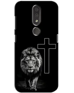 Чехол для Nokia 4.2 с картинкой «Лев и Крест»
