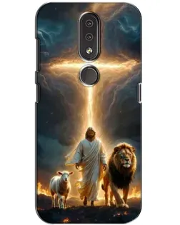 Чехол для Nokia 4.2 с картинкой «Лев Иуды и Свет»