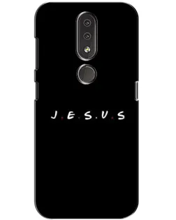Чехол для Nokia 4.2 с картинкой «Точки веры J.E.S.U.S.»