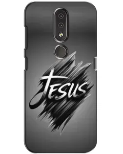 Чехол для Nokia 4.2 с картинкой «Надпись Jesus Graffiti»