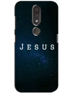 Чехол для Nokia 4.2 с картинкой «Звездное небо Jesus»