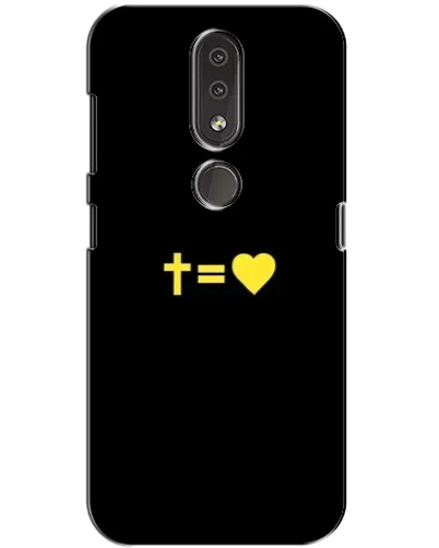 Чехол для Nokia 4.2 с картинкой «Сердце и Крест» Чехол для Nokia 4.2 с картинкой «Сердце и Крест»