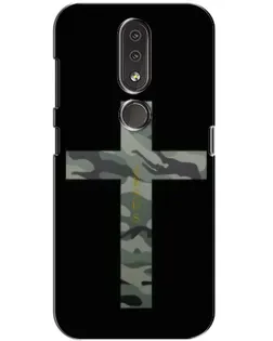 Чехол для Nokia 4.2 с картинкой «Милитари Крест»