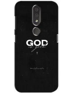 Чехол для Nokia 4.2 с картинкой «GOD — Бог над всем»