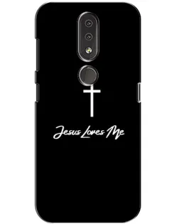 Чехол для Nokia 4.2 с картинкой «Иисус любит тебя»
