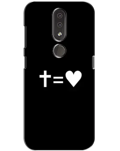 Чехол для Nokia 4.2 с картинкой «Крест и Сердце» Чехол для Nokia 4.2 с картинкой «Крест и Сердце»