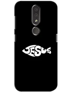 Чехол для Nokia 4.2 с картинкой «Рыба Jesus»