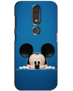 Чехол для Nokia 4.2 с картинкой «Микки выглядывает»