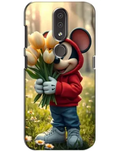 Чехол для Nokia 4.2 с картинкой «Микки с тюльпанами» Чехол для Nokia 4.2 с картинкой «Микки с тюльпанами»