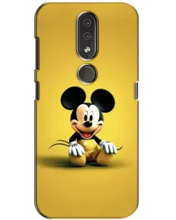 Чехол для Nokia 4.2 с картинкой «Микки на желтом»