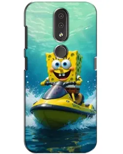 Чехол для Nokia 4.2 с картинкой «Спанч Боб на гидроцикле» Чехол для Nokia 4.2 с картинкой «Спанч Боб на гидроцикле»
