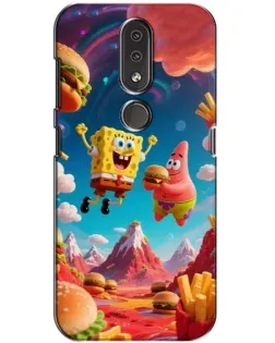 Чехол для Nokia 4.2 с картинкой «Космический фастфуд»