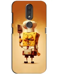 Чехол для Nokia 4.2 с картинкой «Губка Боб повар»