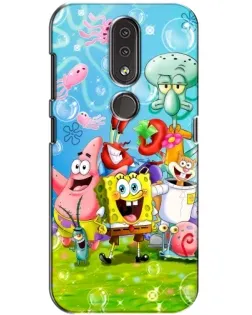 Чехол для Nokia 4.2 с картинкой «Губка Боб и друзья» Чехол для Nokia 4.2 с картинкой «Губка Боб и друзья»