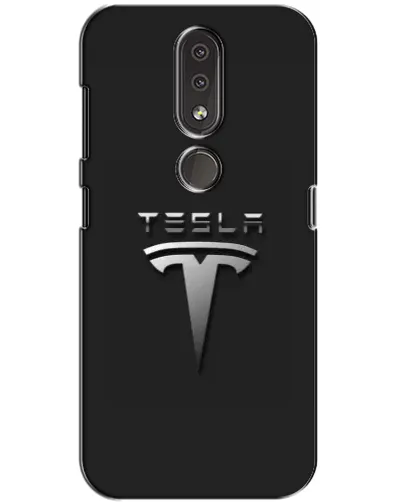 Чехол для Nokia 4.2 с картинкой «Стальной логотип Tesla» Чехол для Nokia 4.2 с картинкой «Стальной логотип Tesla»