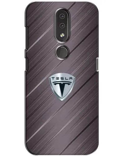 Чехол для Nokia 4.2 с картинкой «Металлическая текстура Tesla» Чехол для Nokia 4.2 с картинкой «Металлическая текстура Tesla»