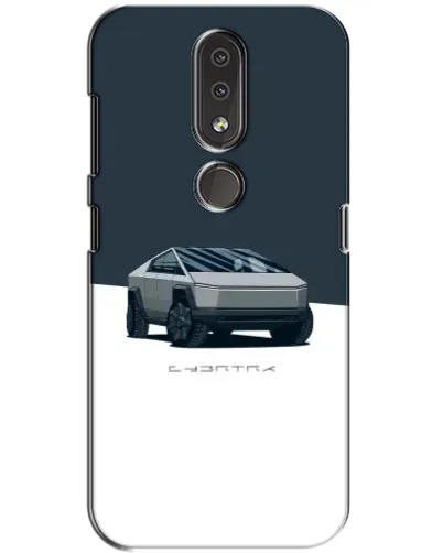 Чехол для Nokia 4.2 с картинкой «Серебристый Cybertruck Tesla» Чехол для Nokia 4.2 с картинкой «Серебристый Cybertruck Tesla»