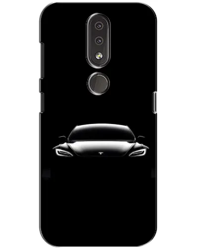 Чехол для Nokia 4.2 с картинкой «Фары Tesla Night» Чехол для Nokia 4.2 с картинкой «Фары Tesla Night»