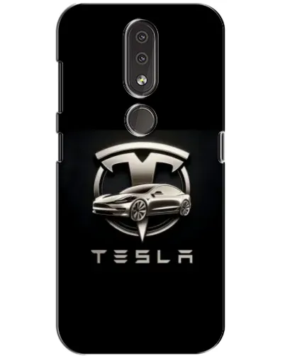 Чехол для Nokia 4.2 с картинкой «Tesla — серебристое авто» Чехол для Nokia 4.2 с картинкой «Tesla — серебристое авто»
