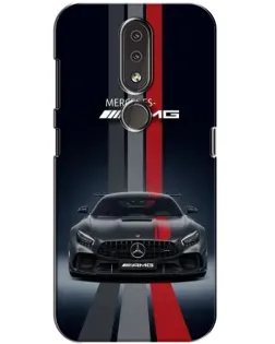 Чехол для Nokia 4.2 с картинкой «Mercedes — белый карбон» Чехол для Nokia 4.2 с картинкой «Mercedes — белый карбон»