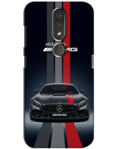 Чехол для Nokia 4.2 с картинкой «Mercedes — белый карбон» Чехол для Nokia 4.2 с картинкой «Mercedes — белый карбон»