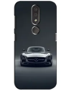 Чехол для Nokia 4.2 с картинкой «Mercedes на черном»