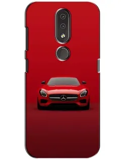 Чехол для Nokia 4.2 с картинкой «Красный Mercedes AMG»