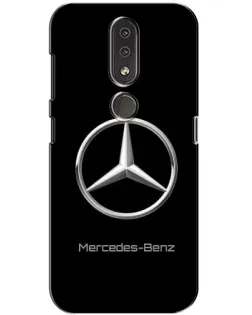 Чехол для Nokia 4.2 с картинкой «Mercedes Silver Logo»