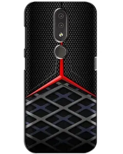 Чехол для Nokia 4.2 с картинкой «Mercedes Carbon Grid»