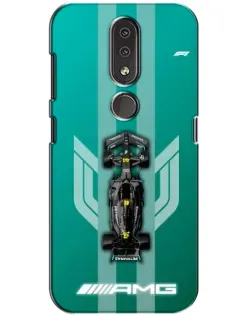 Чехол для Nokia 4.2 с картинкой «Mercedes AMG Petronas»
