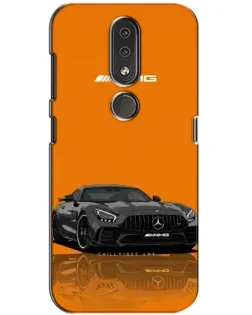 Чехол для Nokia 4.2 с картинкой «Оранжевый Mercedes AMG»
