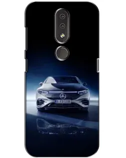 Чехол для Nokia 4.2 с картинкой «Ночной Mercedes EQ»