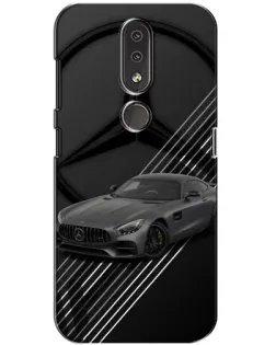 Чехол для Nokia 4.2 с картинкой «Mercedes AMG — графика»