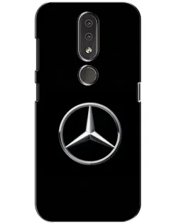 Чехол для Nokia 4.2 с картинкой «Mercedes классический лого»
