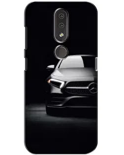 Чехол для Nokia 4.2 с картинкой «Свет фар Mercedes»