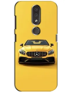 Чехол для Nokia 4.2 с картинкой «Желтый Mercedes GT»