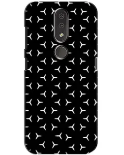 Чехол для Nokia 4.2 с картинкой «Mercedes паттерн звезд»