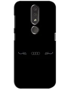Чехол для Nokia 4.2 с картинкой «Audi — световой подпись» Чехол для Nokia 4.2 с картинкой «Audi — световой подпись»