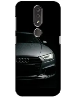 Чехол для Nokia 4.2 с картинкой «Audi — детализация кузова» Чехол для Nokia 4.2 с картинкой «Audi — детализация кузова»