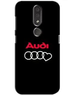 Чехол для Nokia 4.2 с картинкой «Логотип Audi Heart» Чехол для Nokia 4.2 с картинкой «Логотип Audi Heart»