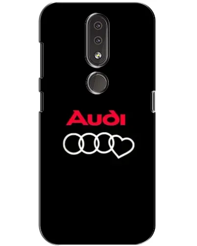 Чехол для Nokia 4.2 с картинкой «Логотип Audi Heart»