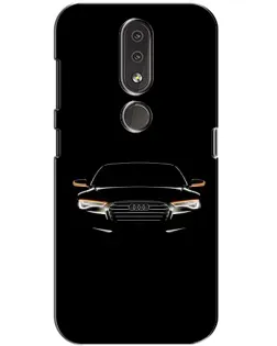 Чехол для Nokia 4.2 с картинкой «Audi — ночной контур»