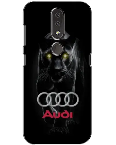 Чехол для Nokia 4.2 с картинкой «Пантера и Audi»