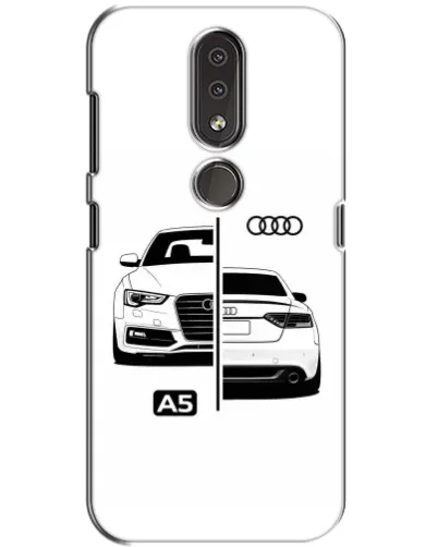 Чехол для Nokia 4.2 с картинкой «Audi — контрастный дизайн»