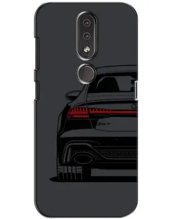 Чехол для Nokia 4.2 с картинкой «Задняя часть Audi — арт»