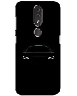 Чехол для Nokia 4.2 с картинкой «Взгляд Audi в темноте»