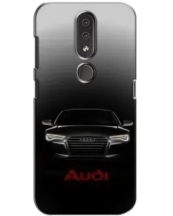 Чехол для Nokia 4.2 с картинкой «Audi — градиентный контур»