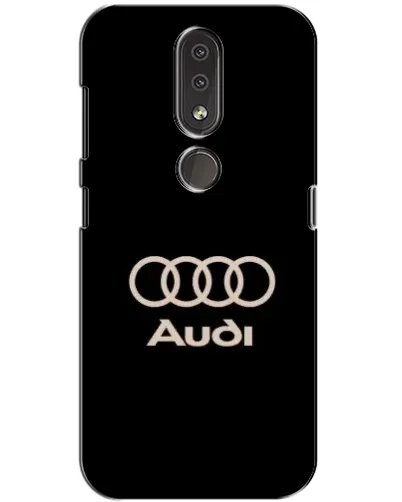 Чехол для Nokia 4.2 с картинкой «Audi — золотой логотип»