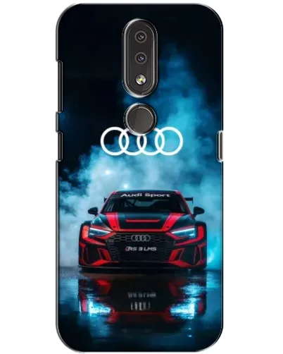 Чехол для Nokia 4.2 с картинкой «Audi Sport — неон»